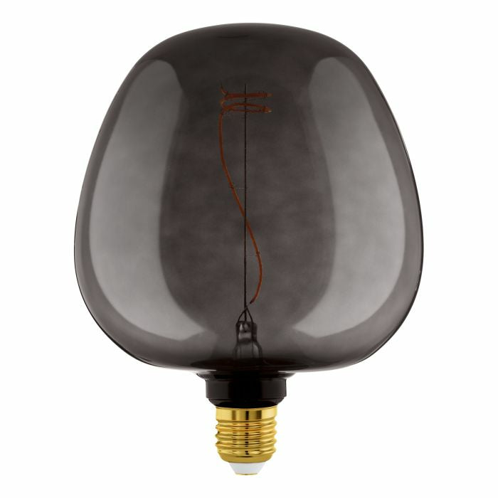 EGLO LED-Leuchtmittel Kugelform E27 – 4 W dimmbar, 40 lm, 2000 K warmweiss, 120°, schwarz