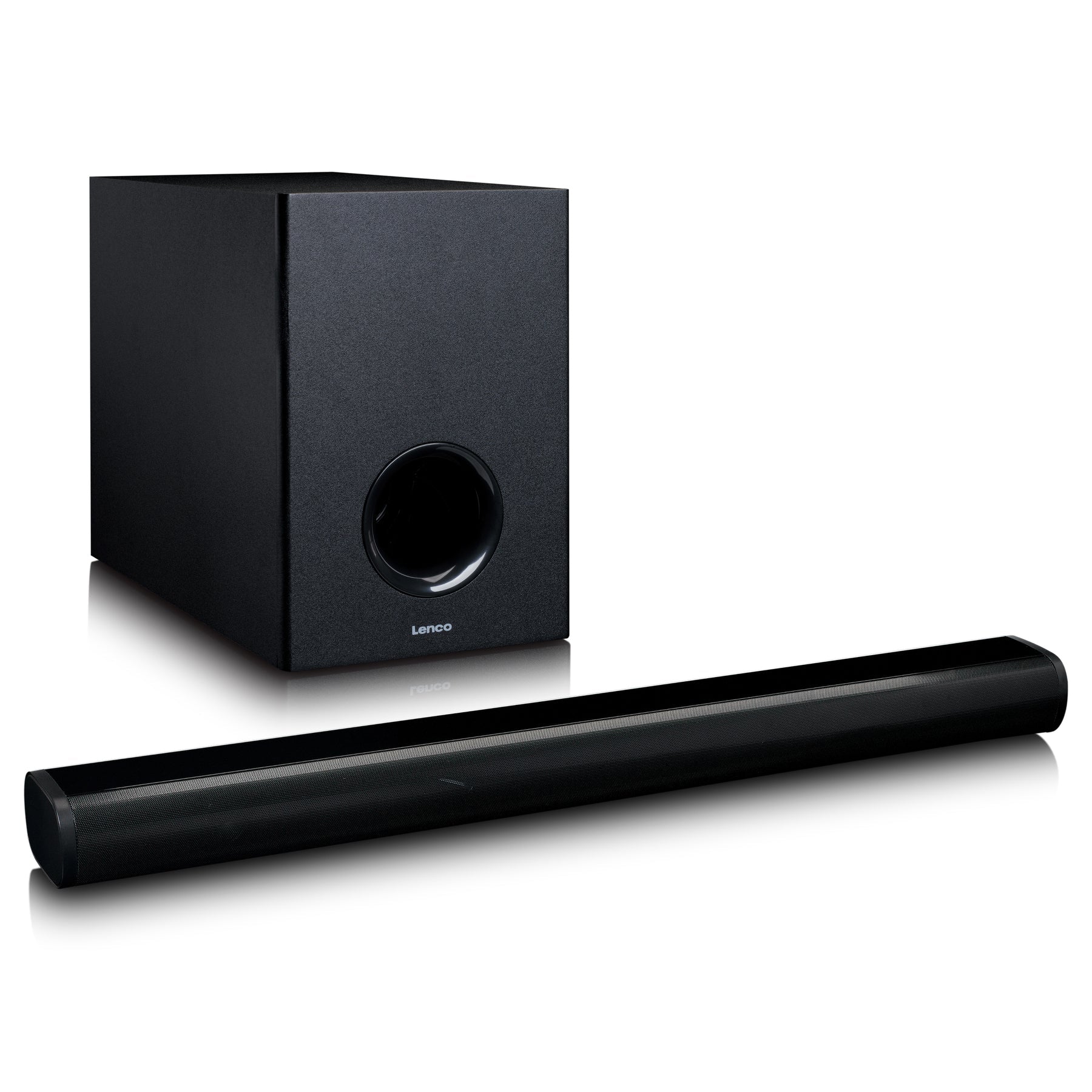 Lenco SBW-801BK – Soundbar – mit Subwoofer, 70 W, Schwarz