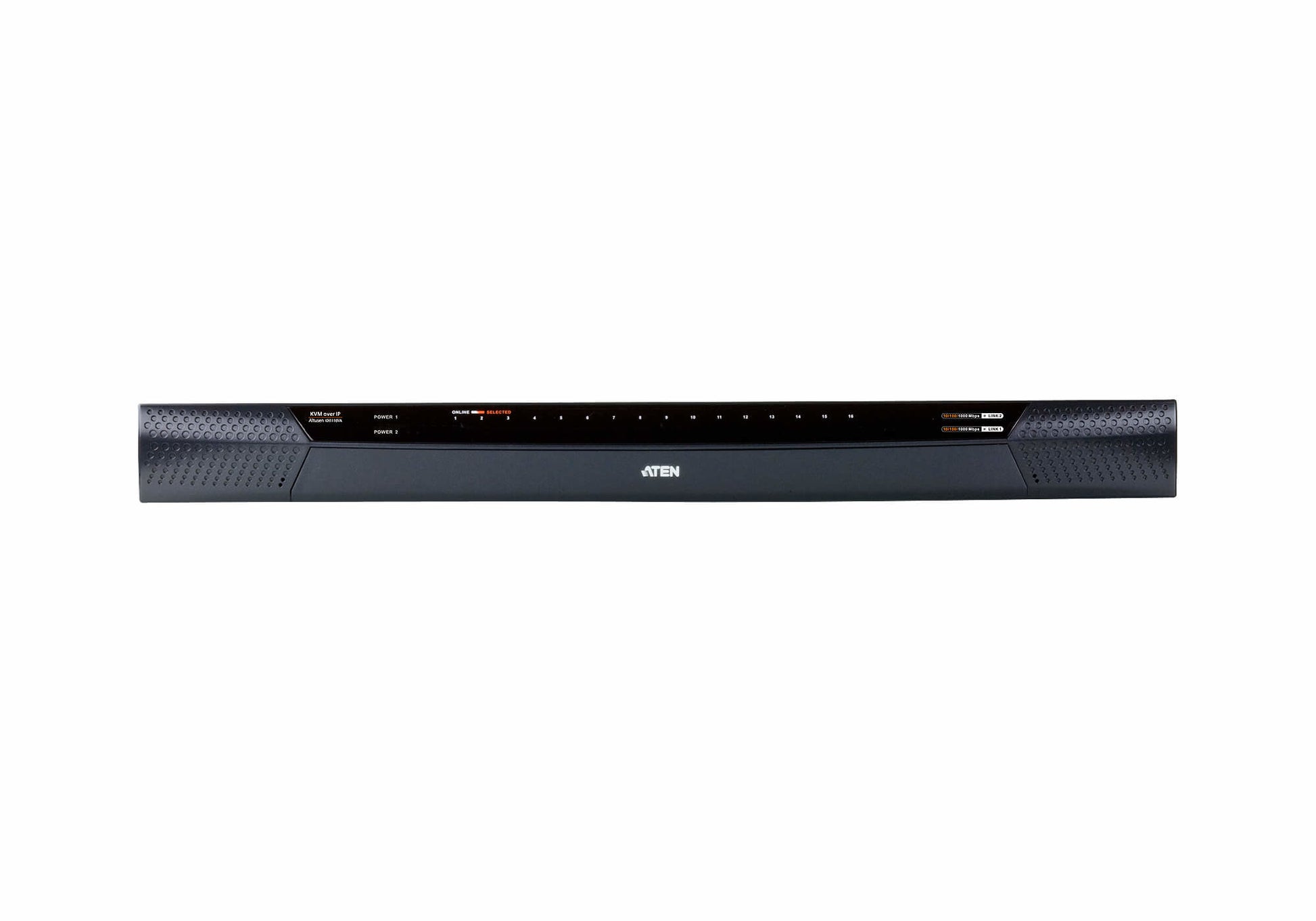 ATEN KN1116VA – KVM over IP Switch – 16 Ports, 2 GbE, Virtual Media, Audio, 1U, Schwarz
