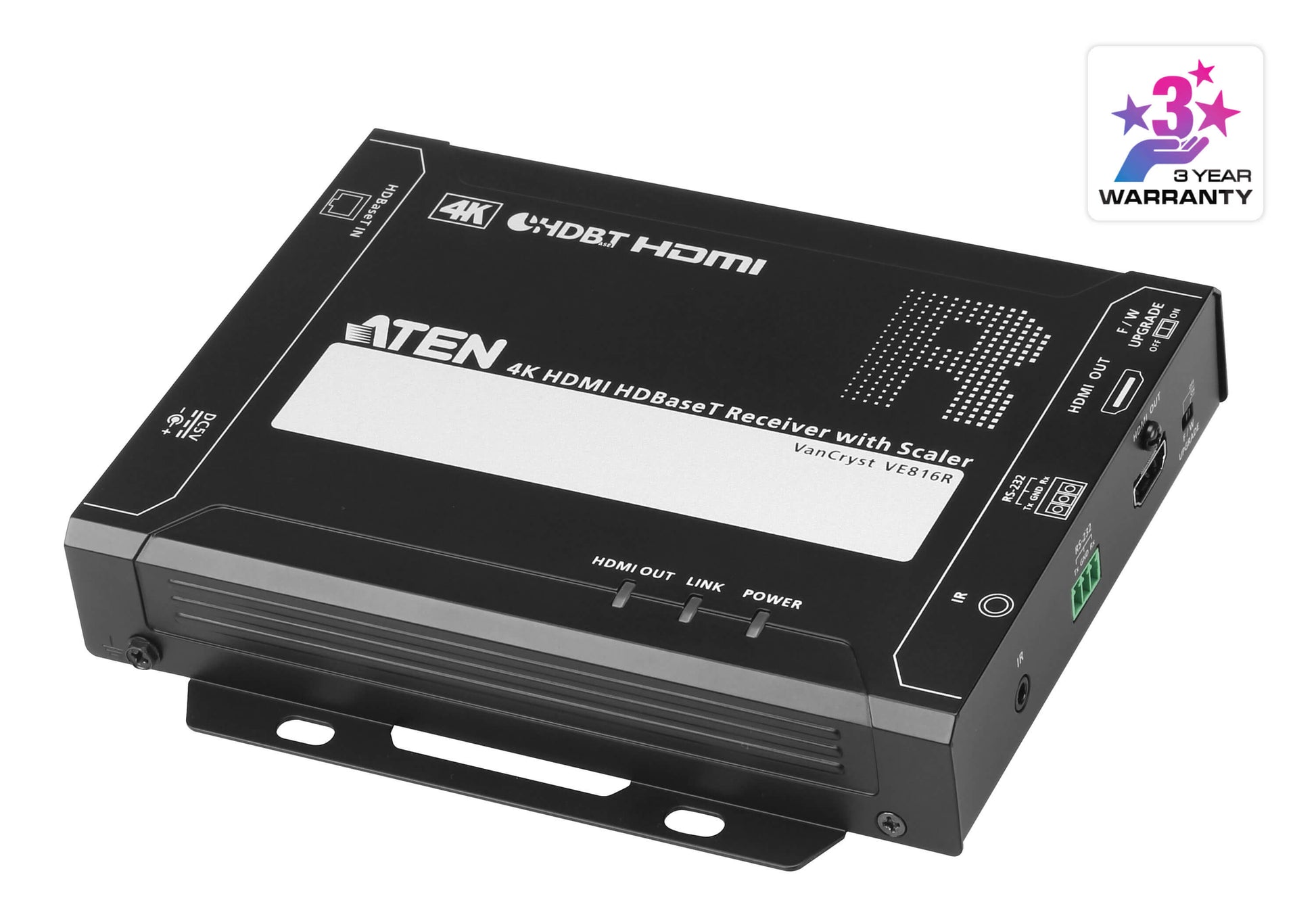 ATEN VE816R – HDBaseT-Receiver, 4K@30 Hz, 100 m/150 m (1080p), HDCP 2.2, für ATEN HDBaseT-Matrix
