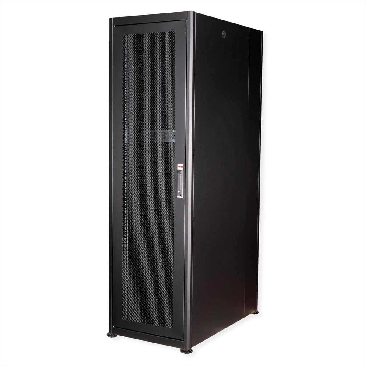ROLINE Basic – 19" Netzwerkschrank 42U, IP20, abschliessbar, 600 × 1000 × 2010 mm, schwarz, Stahl