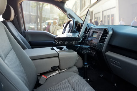 Gamber-Johnson Fahrzeug-Dock für Ford F-150 (SDF250/550) – Stahl – Schwarz