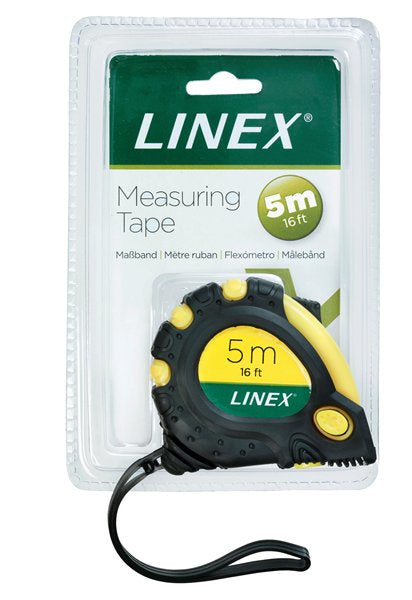 Linex Kunststoff, gelb/schwarz, inkl. Gürtelclip & Handschlaufe, 1 Stk.