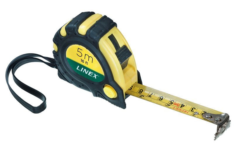 Linex Kunststoff, gelb/schwarz, inkl. Gürtelclip & Handschlaufe, 1 Stk.