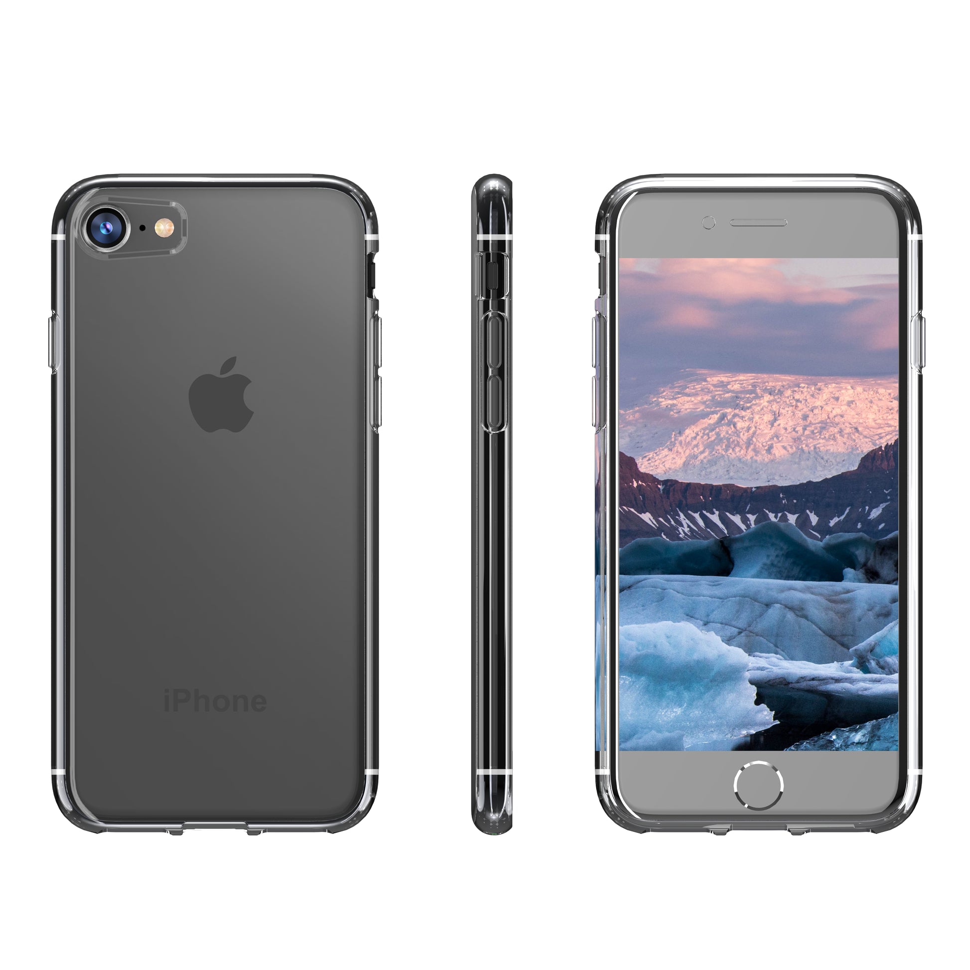 dbramante1928 Greenland Backcover – für Apple iPhone SE (2020)/7/8, Recycling-Kunststoff, transparent