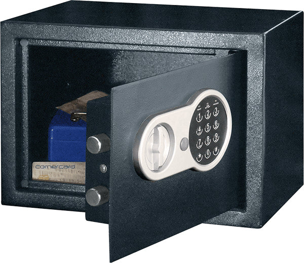 Rieffel Tresor HGS-16E – Elektronik + Schlüssel – 16 l – Schwarz
