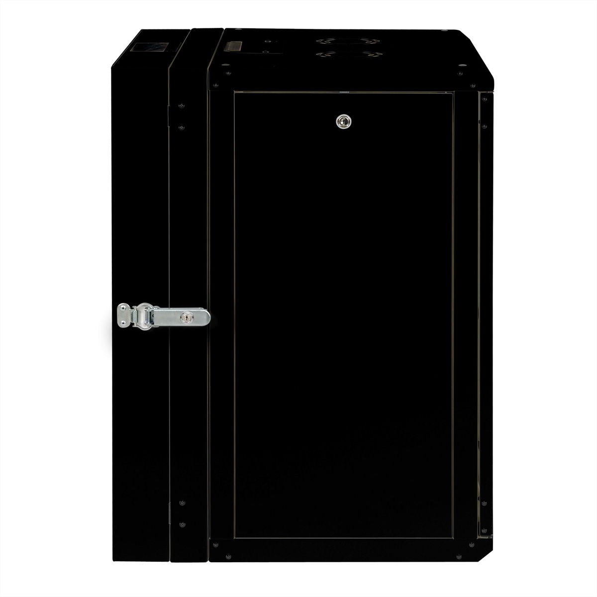 ROLINE Pro – 19" Wandverteiler 16U, IP20, abschliessbar, 600 × 600 × 818 mm, schwarz