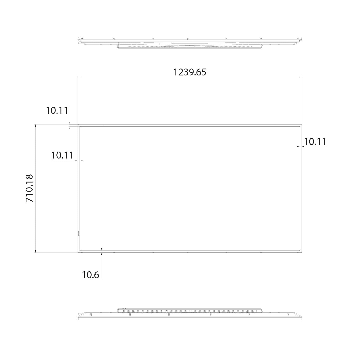Hisense 55DM66D – 55" 4K Ultra HD Signage-Display, 500 cd/m², 24/7, Android