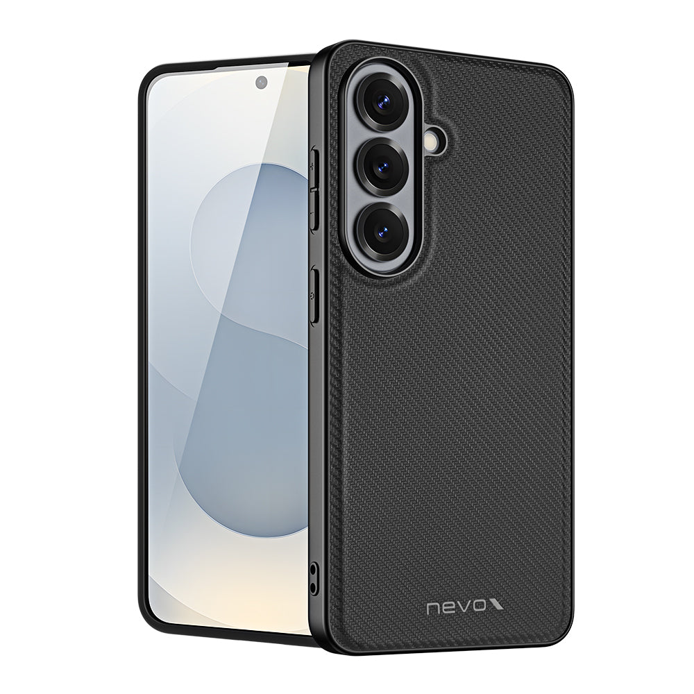nevox StyleShell NYLO Backcover – für Samsung Galaxy S26, Nylon+TPU, schwarz