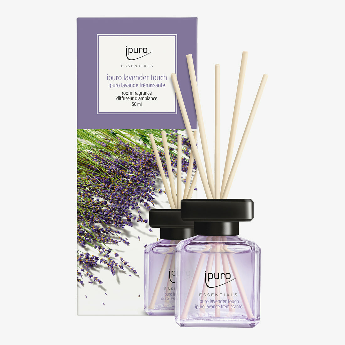ipuro ESSENTIALS Lavendel – Duftstäbchen, 50 ml
