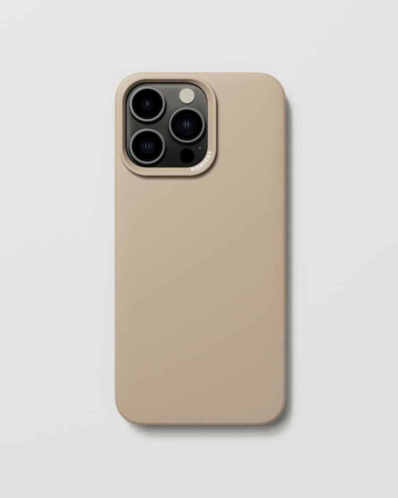 Nudient Thin Case Backcover – für Apple iPhone 15 Pro Max – MagSafe, Kunststoff, Clay Beige
