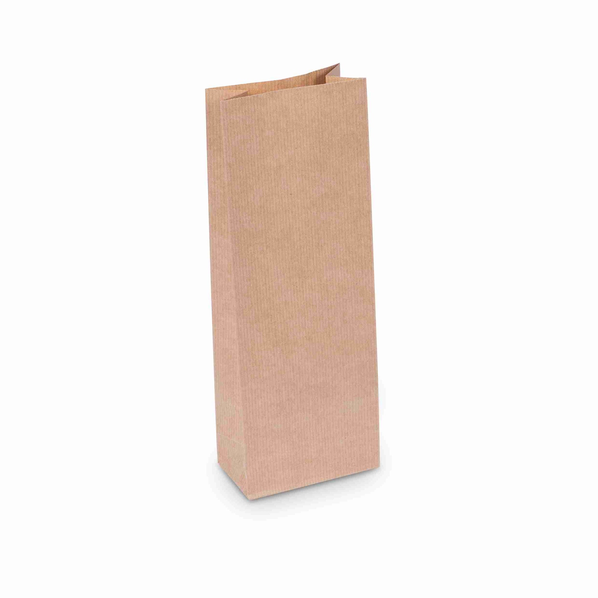 Model Mehrzweckbeutel – 100 × 55 × 290 mm, braun, Kraftpapier – 1 Palette (30'000 Stk.)