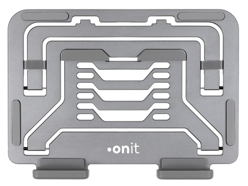 ONIT Laptop-Ständer – bis 14", faltbar, höhenverstellbar – Anthrazit