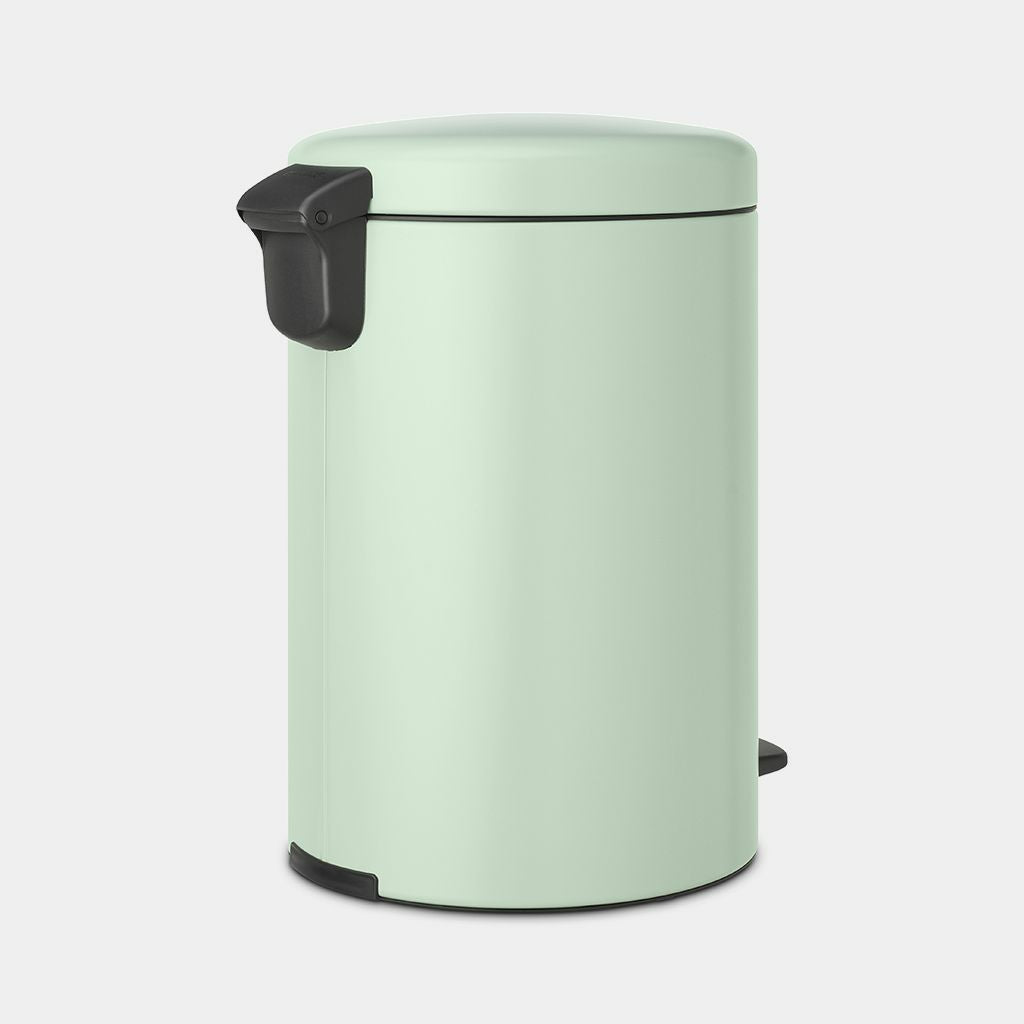 Brabantia NewIcon Papierkorb – 20 l, mit Deckel – Stahl, Grün – B × H × T 290 × 467 × 380 mm