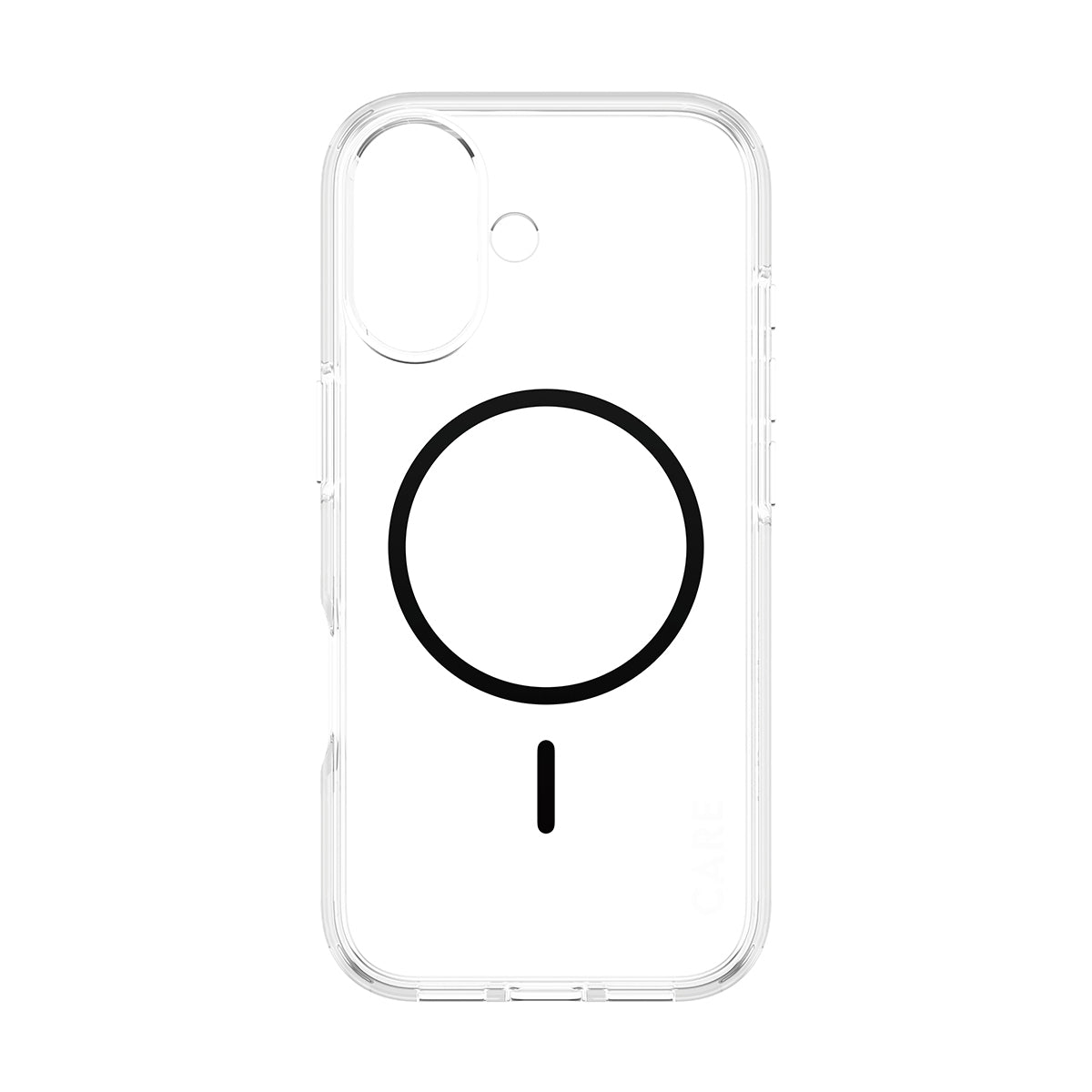 PanzerGlass Backcover – für Apple iPhone 17 – transparent/schwarz – TPU – MagSafe-kompatibel