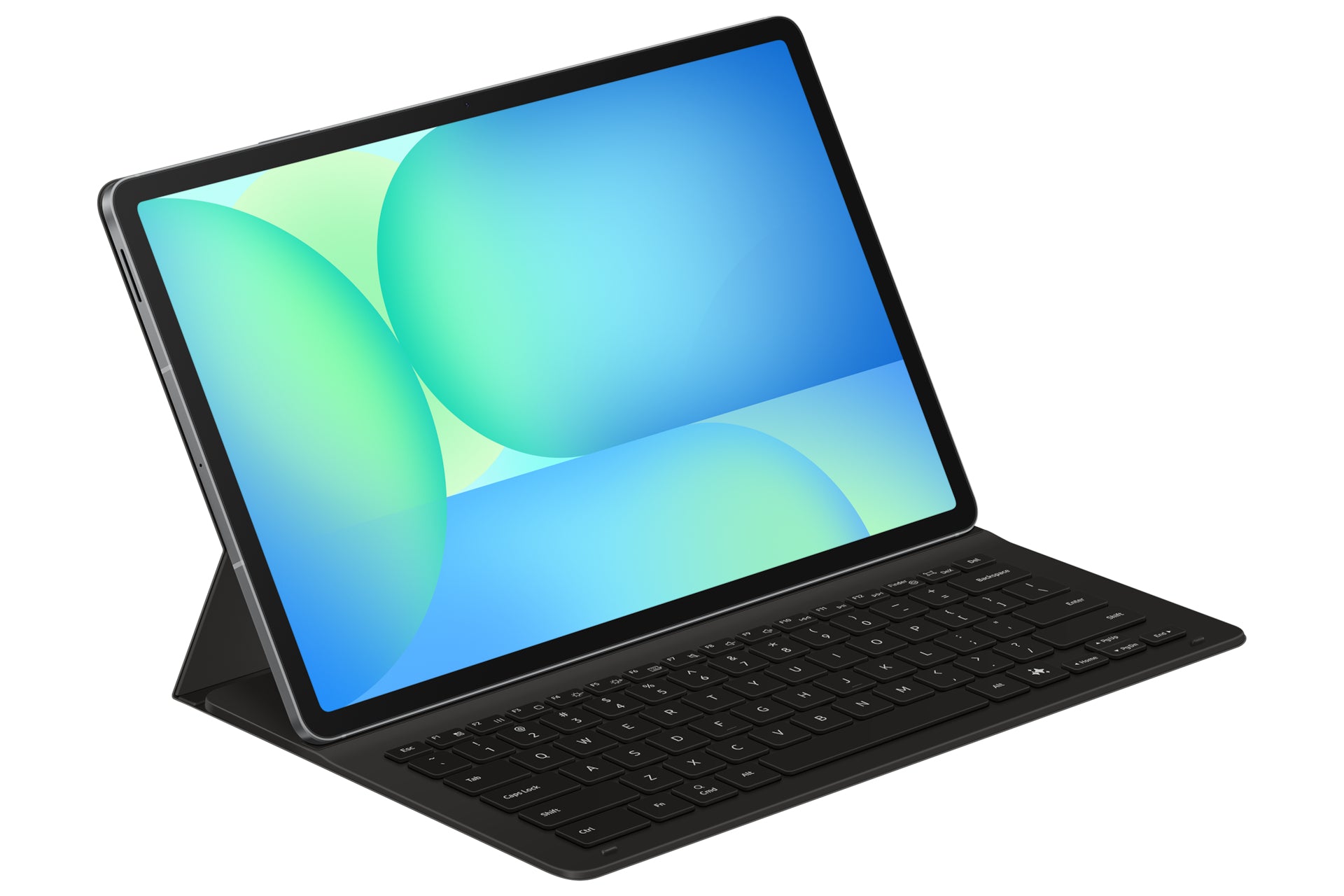 Samsung Tab S10 FE+ Book Cover Notebook-Schutzhülle – für Galaxy Tab S10 FE+, Aufsteckfunktion, Schwarz