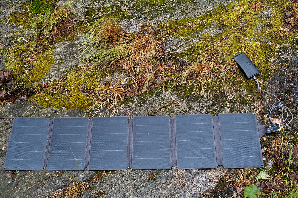 Aqiila Sunbird P56 Solarpanel-Ladegerät 56 W – USB-C×1, IP67 – für Camping – Grau