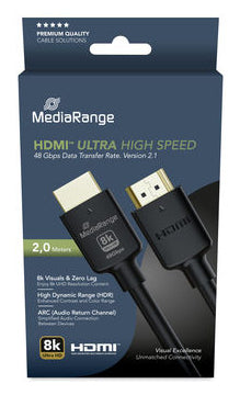 MediaRange HDMI-Kabel, Schwarz, 1 Stück