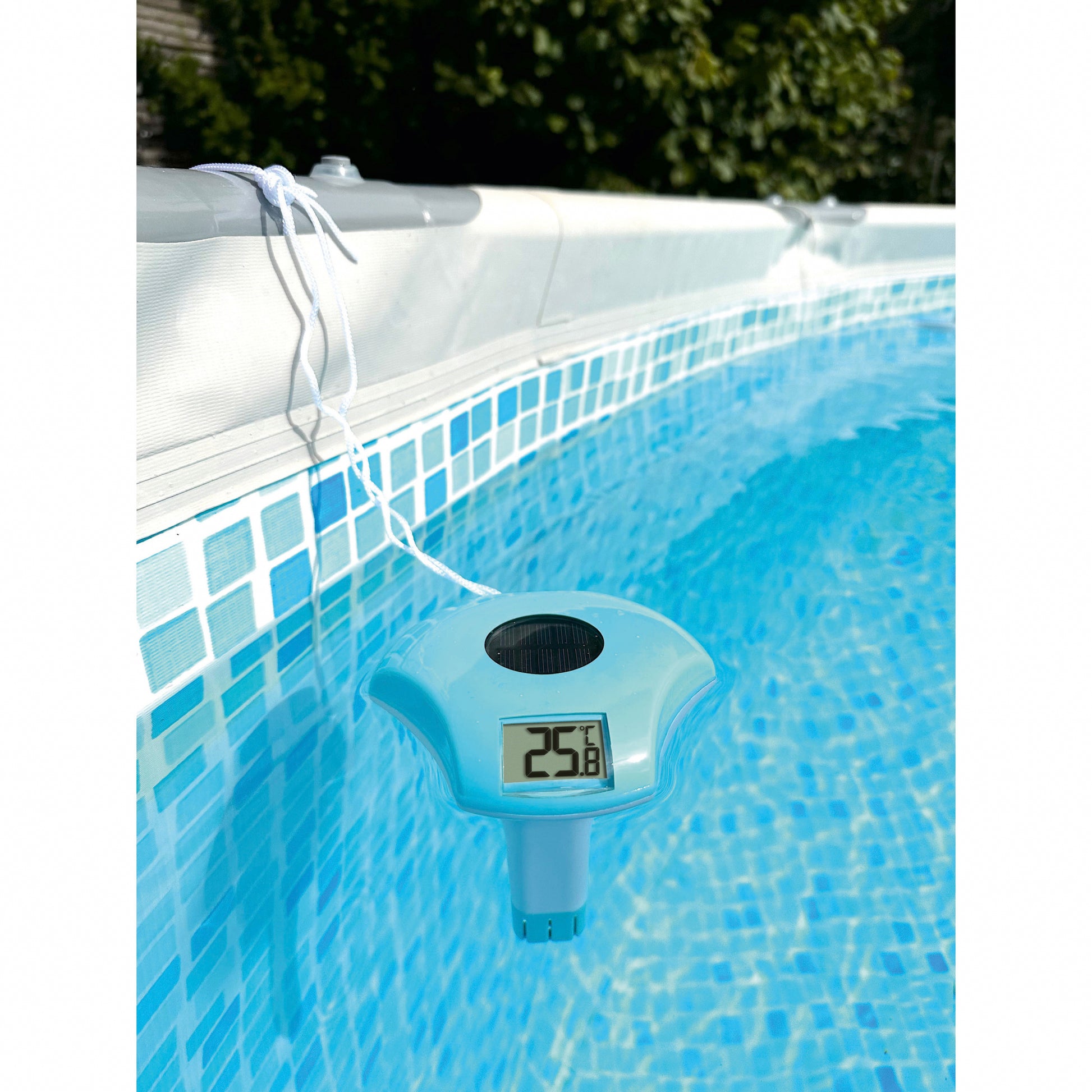 TFA-Dostmann TFA Dostmann – Thermometer, Solar, IPX8 – türkis/weiss