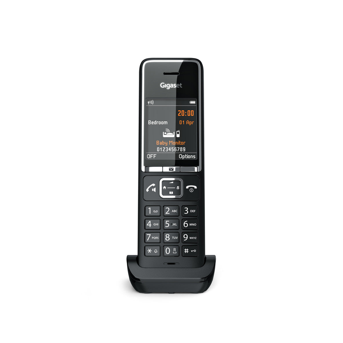 Gigaset Comfort 550 HX – WLAN-Telefon (Handgerät), Zusatzmobilteil mit Ladeschale, Schwarz