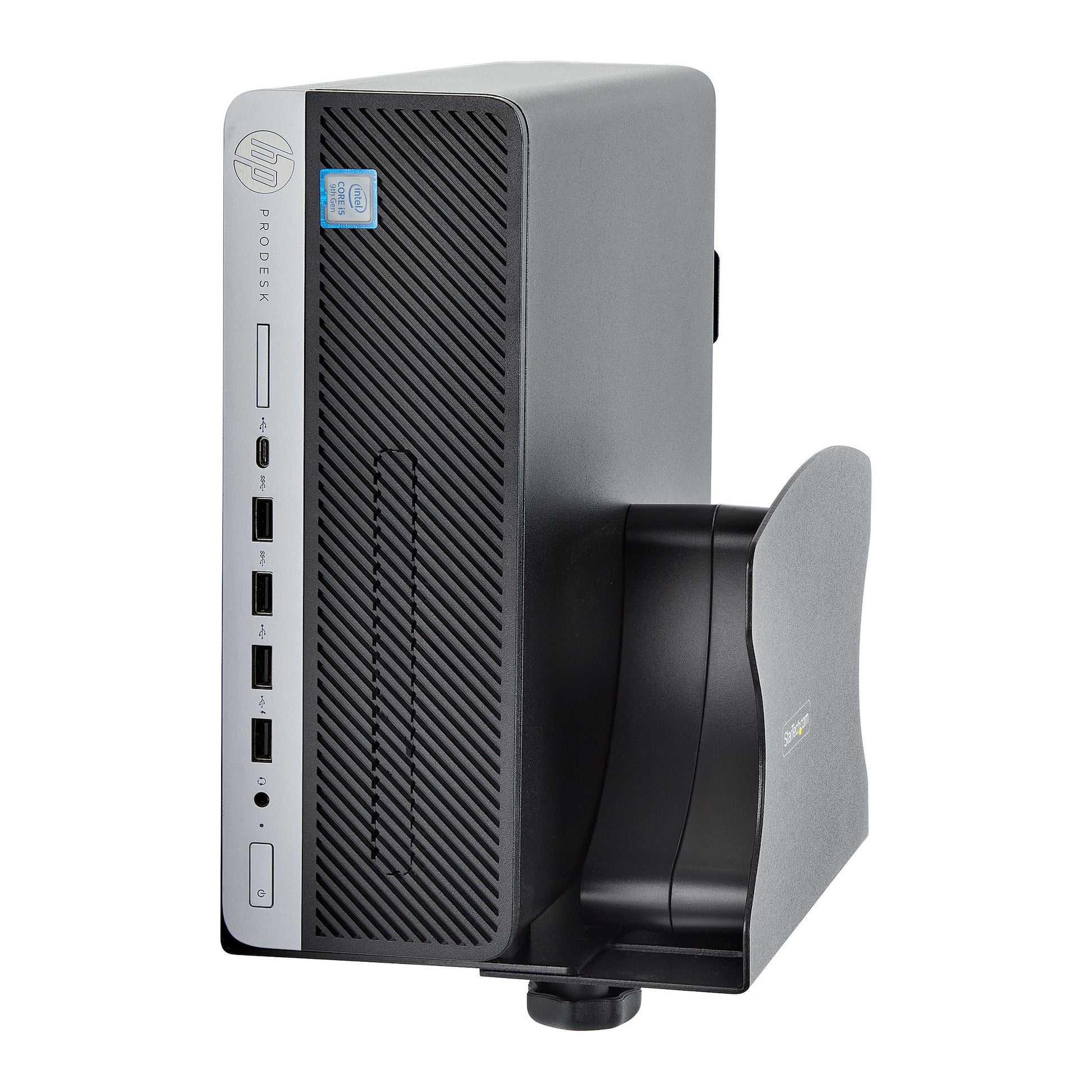 StarTech.com Monitor-Wandhalterung – bis 18 kg – Schwarz – für Desktop-Gehäuse 5–20 cm
