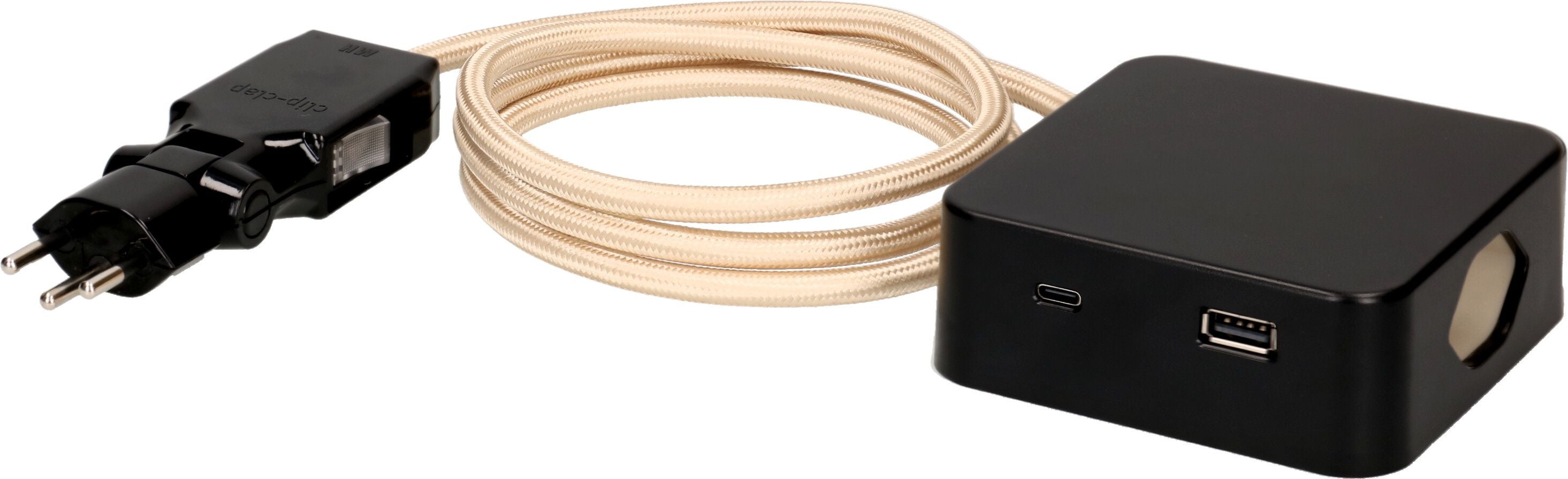 Max Hauri AG Max Hauri Cube Steckdosenleiste T13×3 – USB‑C×1, USB‑A×1 – 2 m Kabel