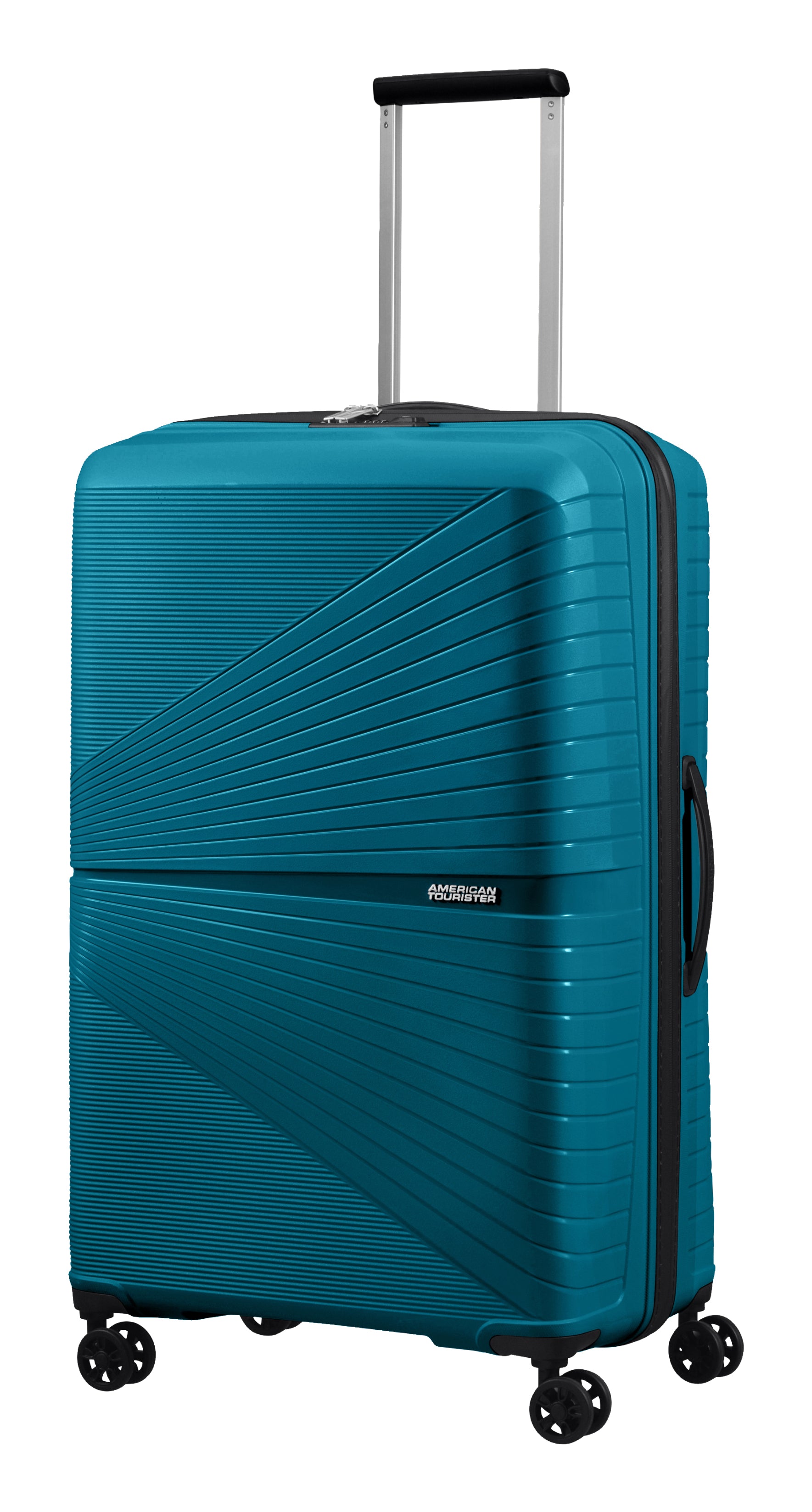 American Tourister Trolley Airconic – 101 l, Hartschale, 4 Doppelrollen, mit TSA, Petrol, 49 × 77 × 31 cm