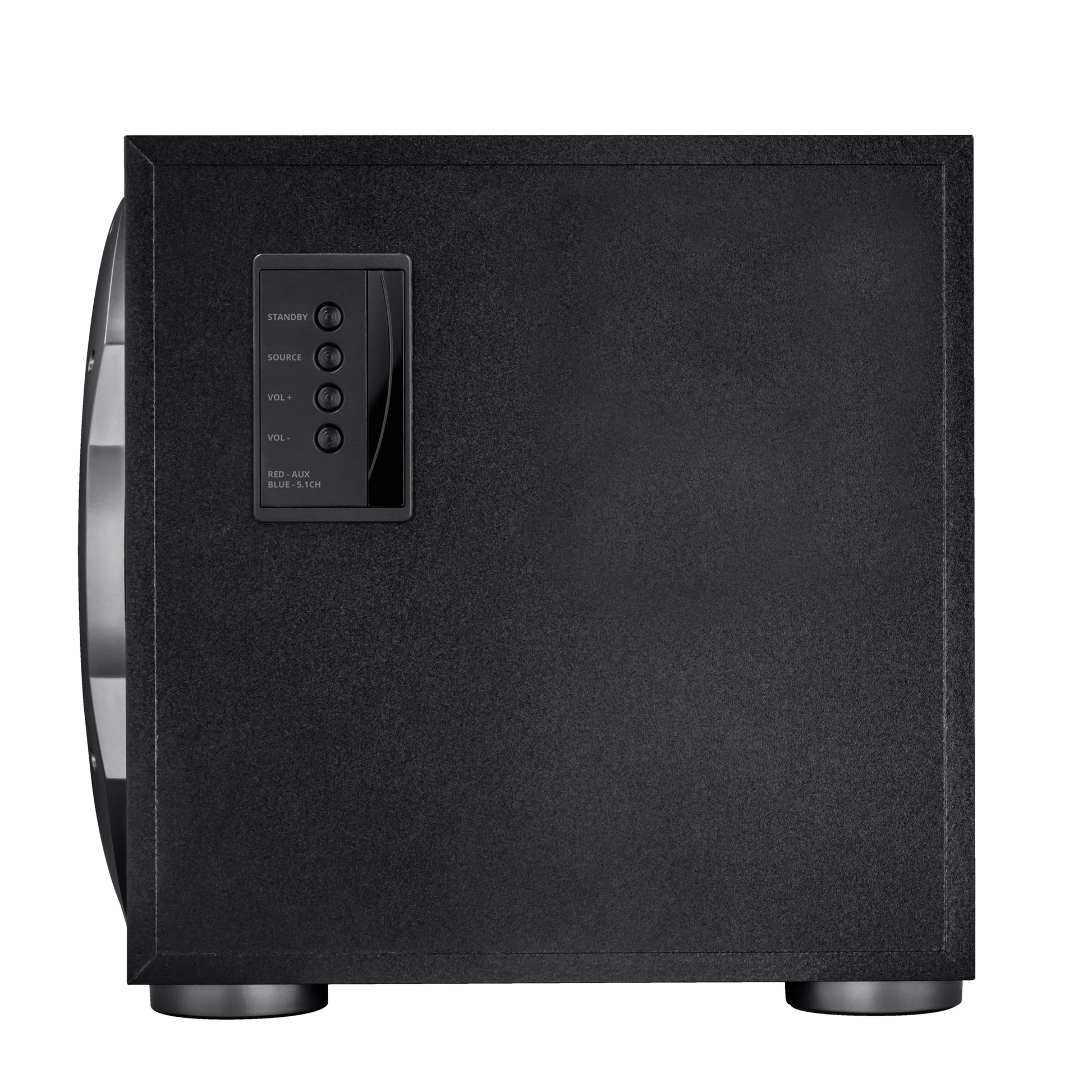 Trust GXT 658 Tytan – PC-Lautsprecher-Set – 5.1, 90 W, mit aktivem Subwoofer, 3,5 mm Klinke, Blau, Schwarz