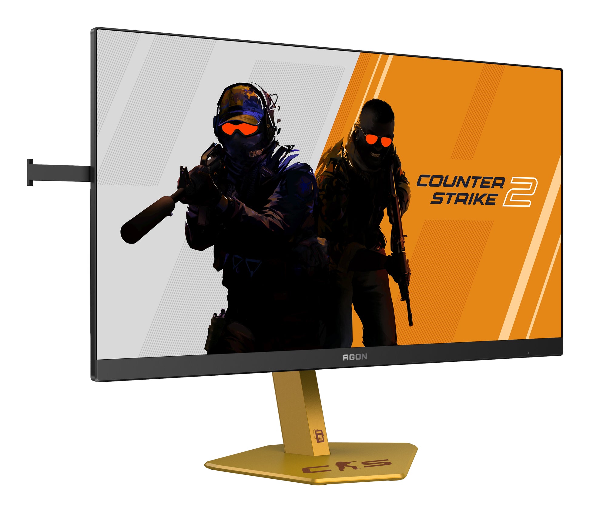 AOC CS24A – Monitor, 24,1", 500 cd/m², Webcam, USB-Hub, Lautsprecher, Adaptive Sync, VESA 100 × 100, Schwarz