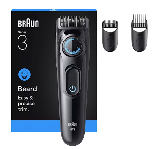 Braun Bartschneider Serie 3 BT3520 – 0,5–20 mm, 40 Längeneinstellungen, 50 min – Schwarz