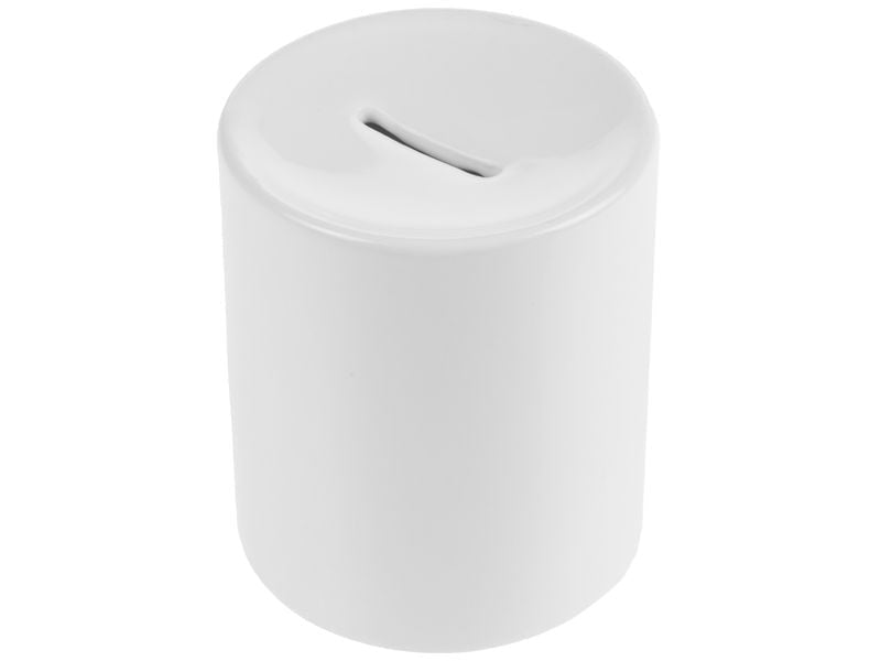 FTM Spardose – Porzellan, Weiss – 8 × 9,2 × 8 cm
