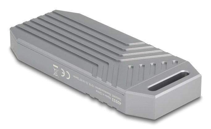 DeLOCK 42033 – 1-Bay SSD-Gehäuse (M.2 NVMe) – USB4 40 Gbit/s, USB-C