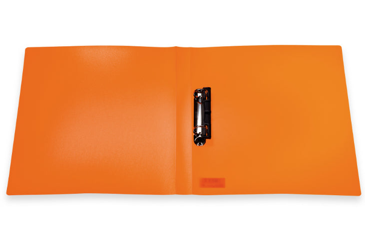 HERMA Zeigebuch – A4 Hochformat – 2-Ring, Rücken 35 mm – Neonorange, Kunststoff, mit Niederhalter