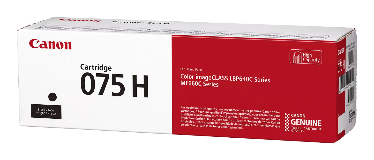 Canon Toner 075H 6369C002 – schwarz, 3500 Seiten – für Canon LBP647Cdw/LBP664Cdw