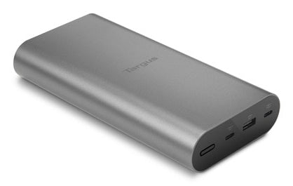 DELL Targus Laptop Powerbank – 25'000 mAh, PD 100 W, 2× USB-C, 1× USB-A, Grau, für Laptop