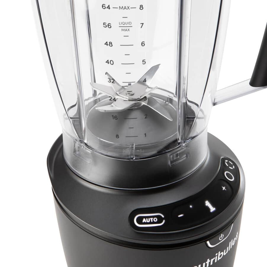 NutriBullet Smoothie-Mixer NBF550DG – 1,8 l, 1500 W, spülmaschinenfeste Teile – Dunkelgrau