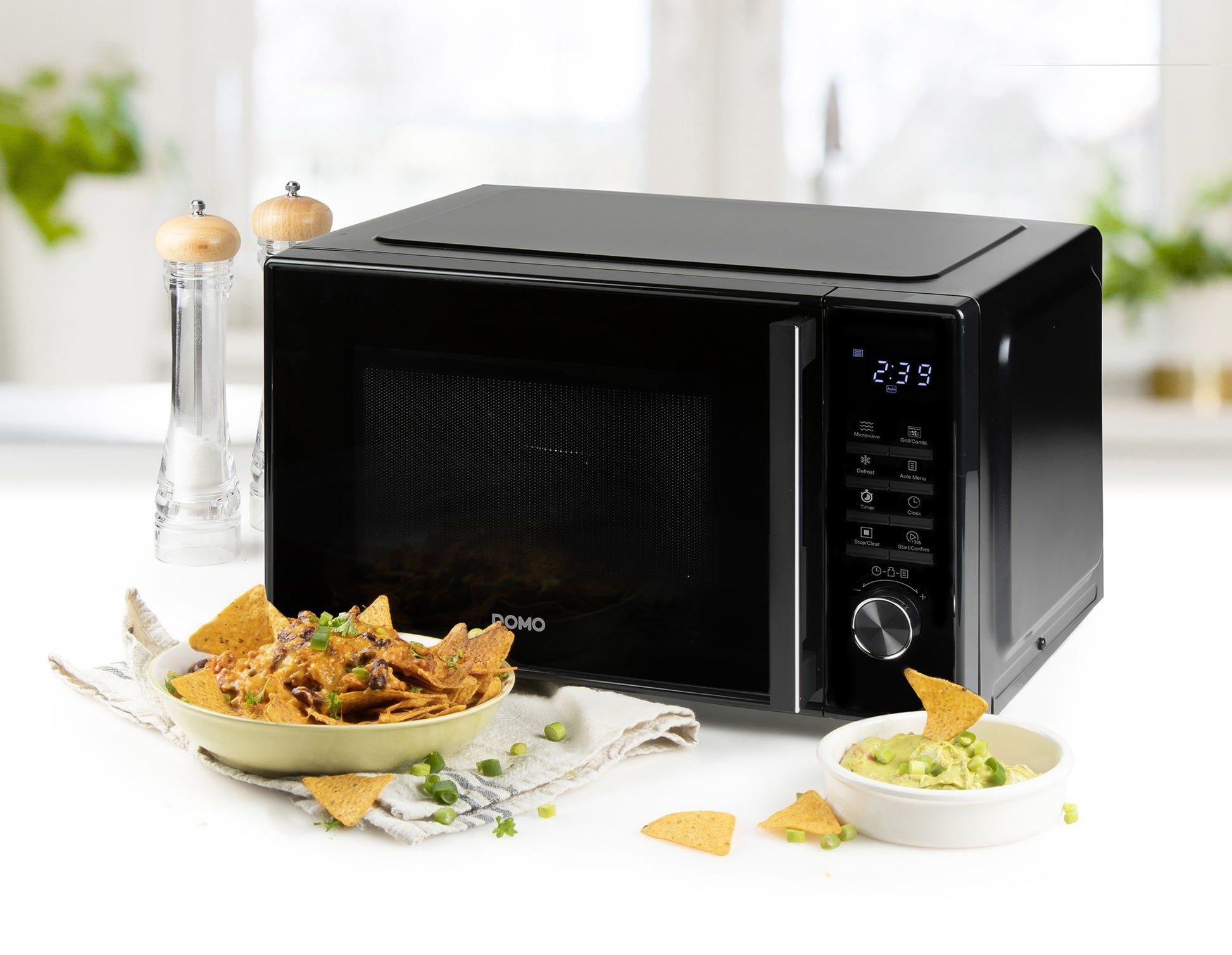 Domo Grill Mikrowelle DO22501G – 25 l, Grill, 1000 W – Schwarz