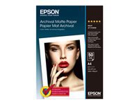 Epson Fotopapier – matt, A4, 192 g/m² – für Inkjet-Drucker