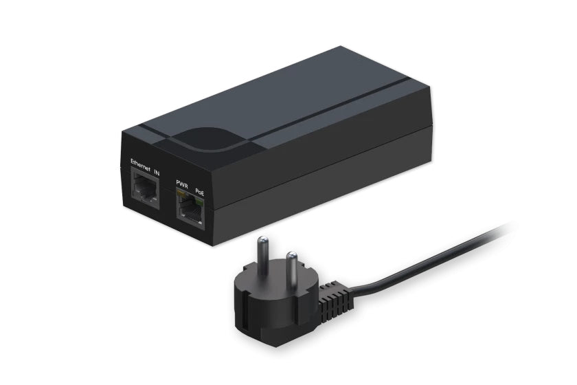 Teltonika PR322EU7 PoE Midspan – 15,4 W IEEE 802.3af, 2× Gigabit RJ-45 (1× PoE)