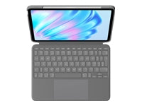Logitech Combo Touch – Tastatur, CH-Layout (DE-CH), Grau – für iPad Air 11" (M2)