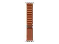 Apple Alpine Loop Natural Titanium Finish – Armband – für Apple Watch 49 mm, Terrakotta, Grösse S, Titan