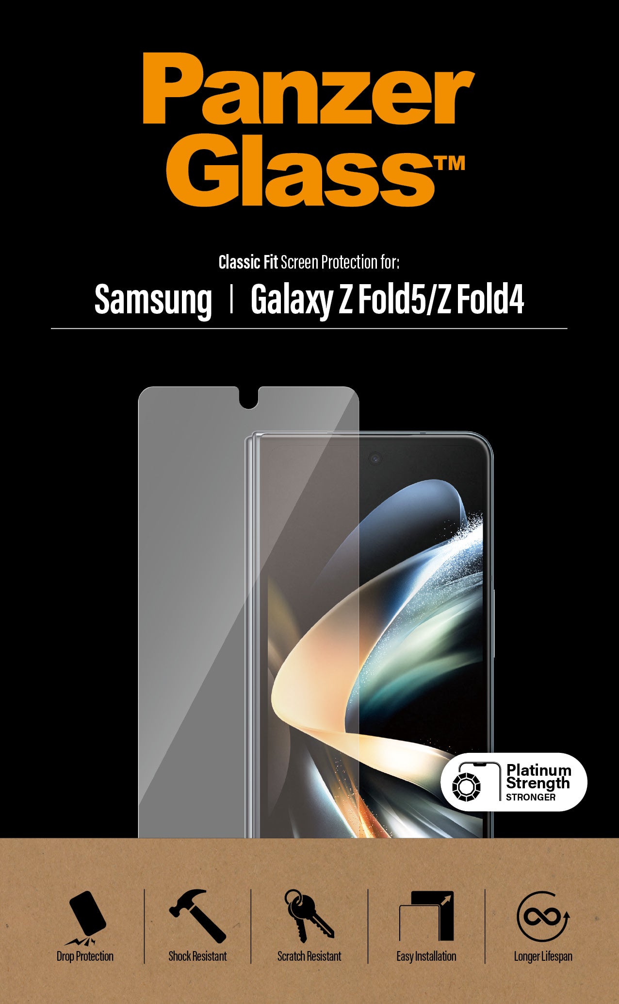 PanzerGlass Displayschutzglas Ultra-Wide Fit – für Galaxy Z Fold4/Z Fold5
