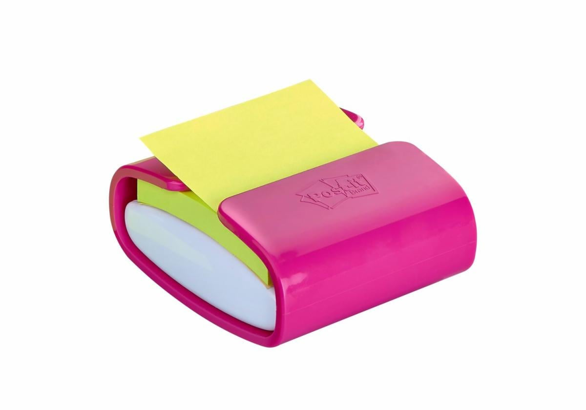 Post-It Spender – Kunststoff, pink, 76 × 76 mm
