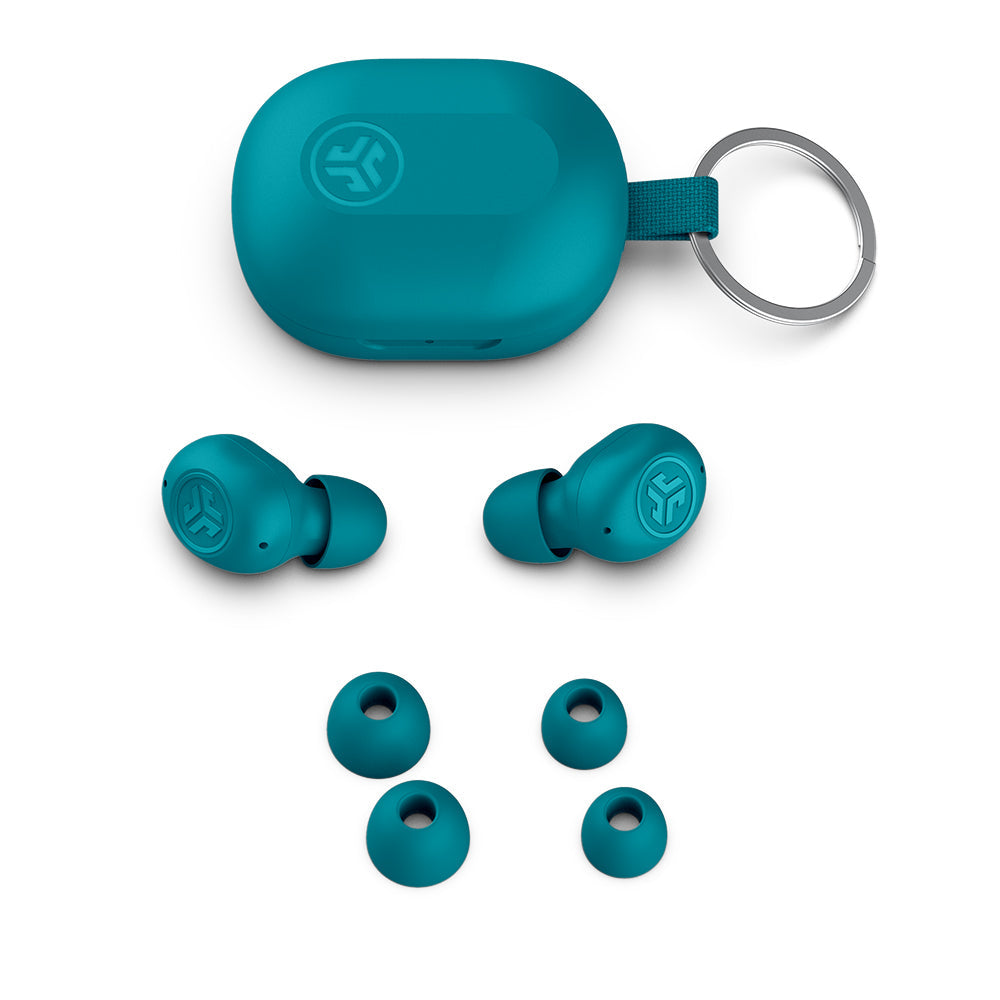 JLab JBuds Mini TWS In-Ear – Stereo, ANC, mit Ladecase, Aqua, BT 5.3