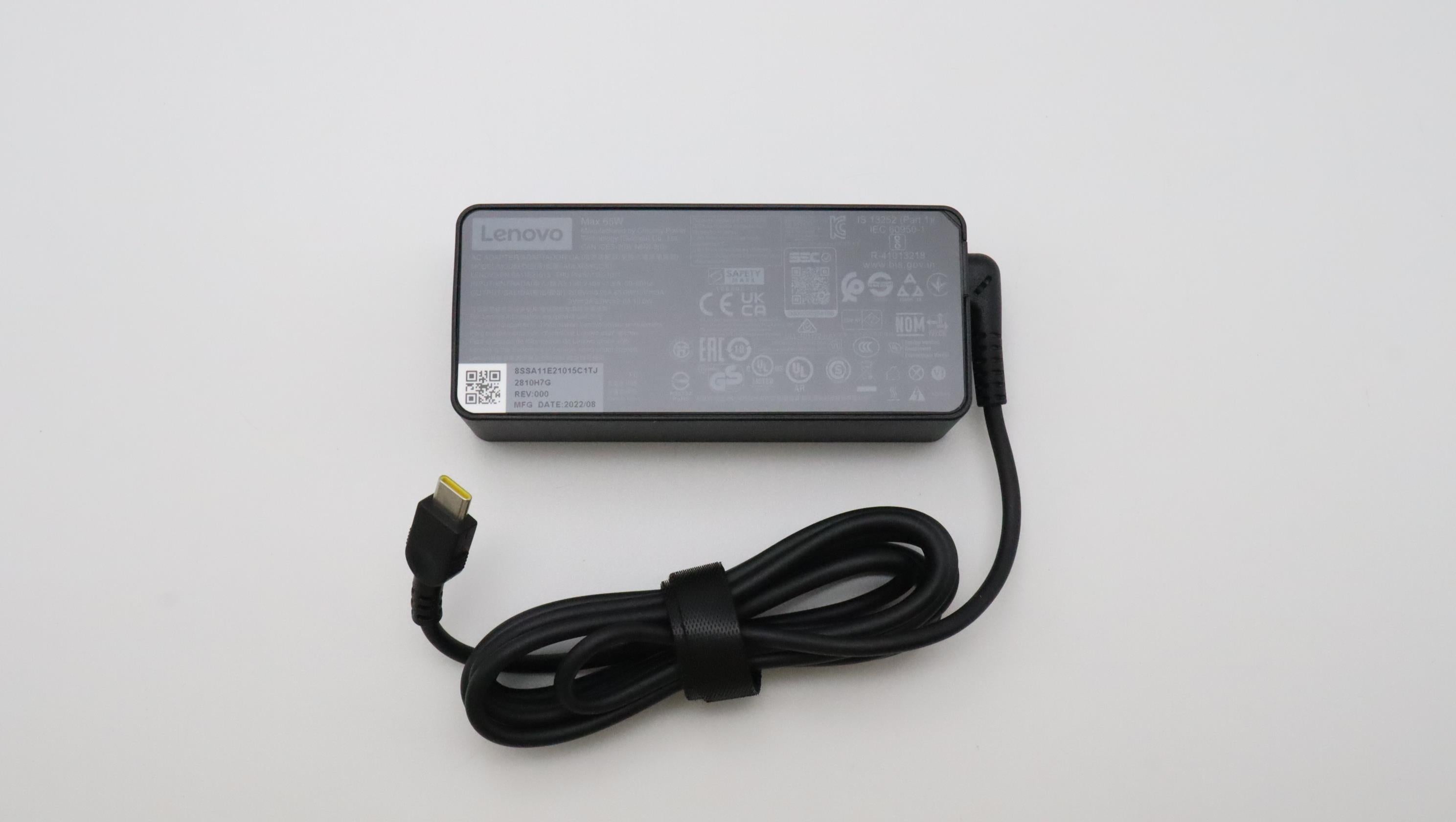 Lenovo 5A11E21011 USB-Ladegerät 65 W – 3-Port, PD – Schwarz