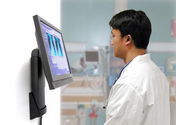 Ergotron NEO FLEX – Wandhalterung, VESA 75 × 75/100 × 100 mm, bis 7,2 kg, höhenverstellbar