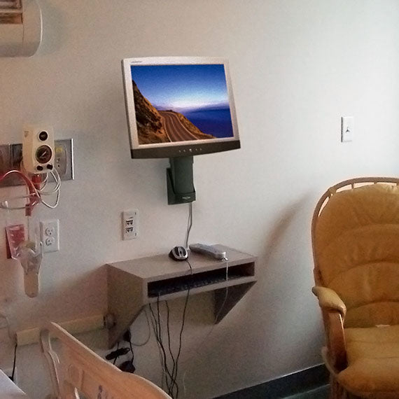 Ergotron NEO FLEX – Wandhalterung, VESA 75 × 75/100 × 100 mm, bis 7,2 kg, höhenverstellbar