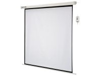 Nobo Motor-Leinwand – 4:3, 240,0 × 180,0 cm, mit Fernbedienung, weiss, für Decken- oder Wandbefestigung