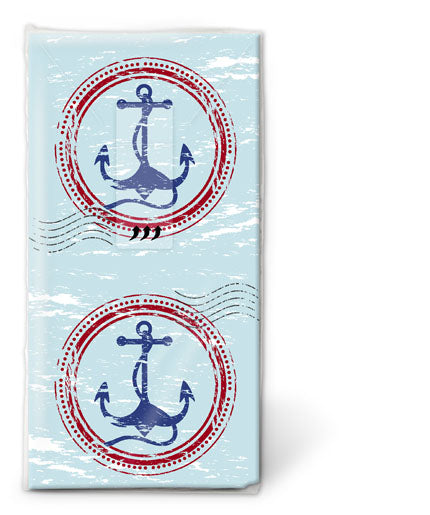 Paper + Design Taschentücher Anchor – 4-lagig, 215 × 220 mm – 10 Taschentücher – FSC