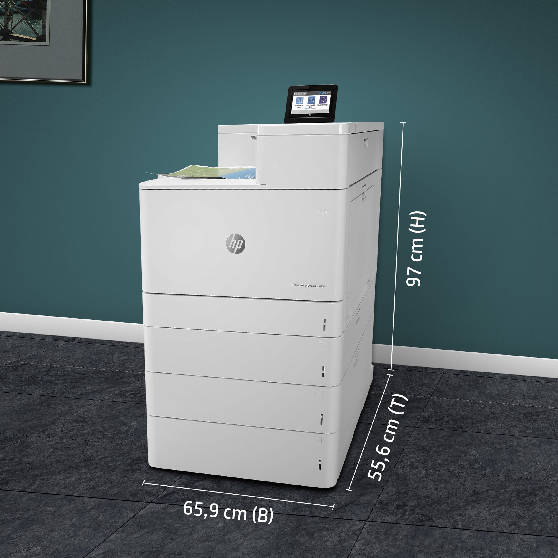 HP LaserJet Enterprise M856dn – Farbe